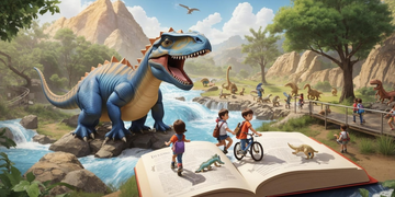 augmented reality dinosaur book